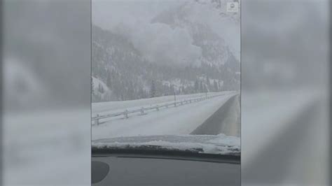 avalanche on colorado highway